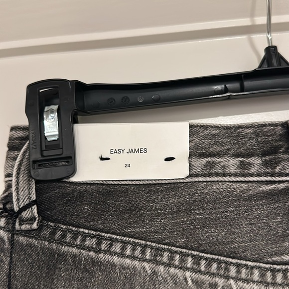 7 for all mankind Easy James Grey Short Jean Denim Jeans Shorts size 24 NWT - Picture 7 of 7